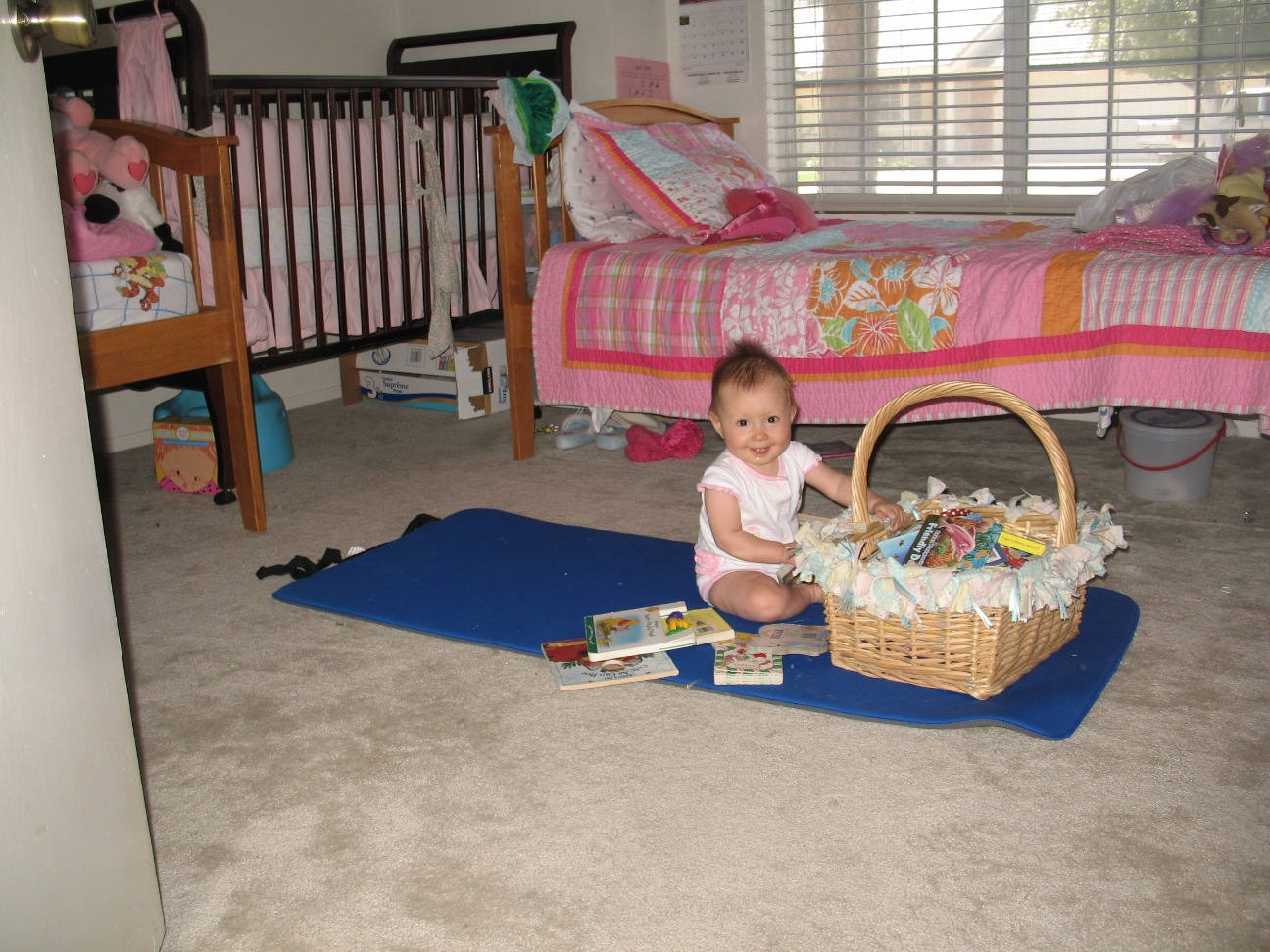 The Girls' room (after) and a smiling baby to boot!