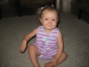 On her 1st birthday 8/11/09