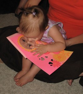 I love this picture!! She's kissing her own reflection.  Yeah Sophia you are that cute!!!