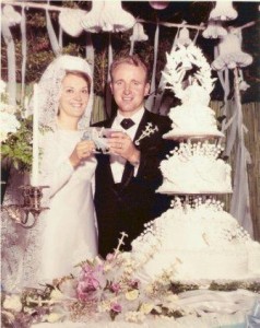 My Mom and Dad at their wedding reception.